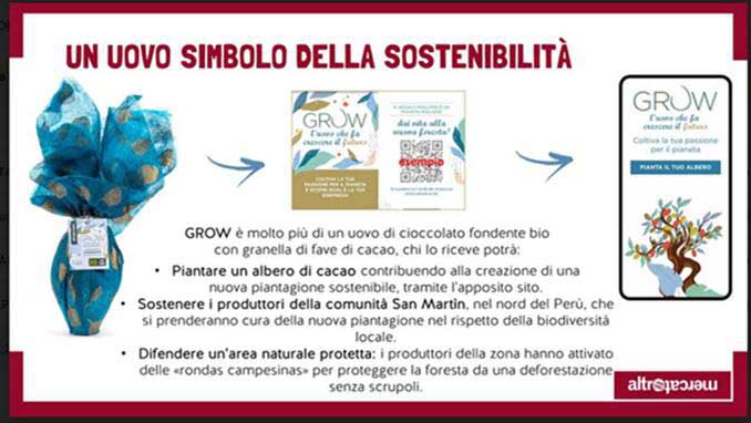 Uovo cioccolato al latte e caramello salato bio Grow Altromercato