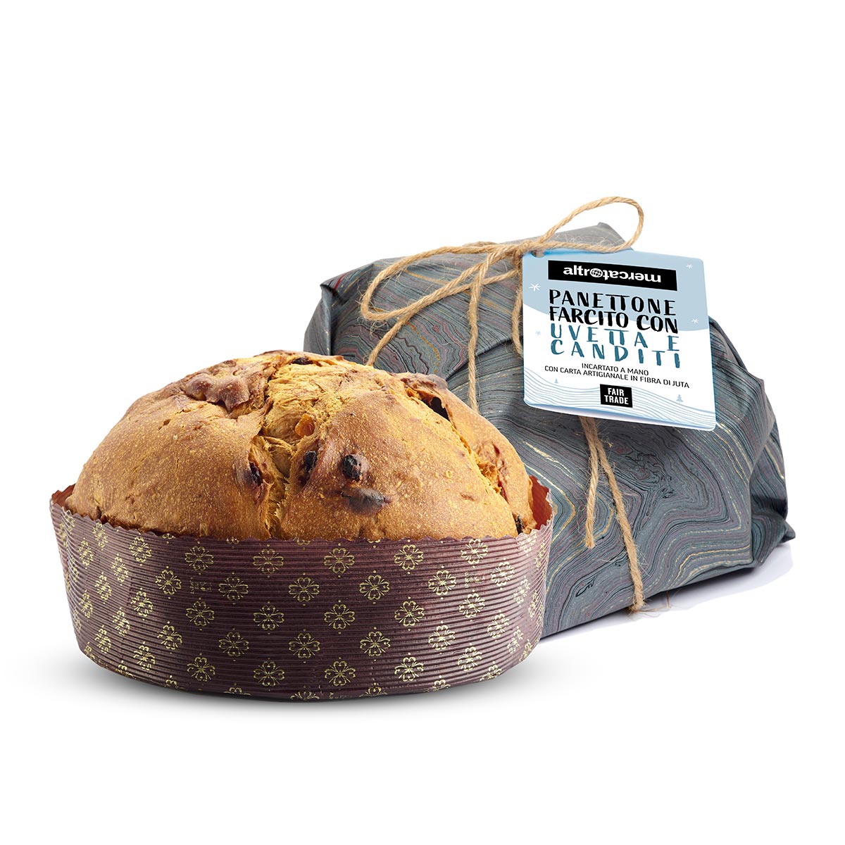 panettone classico con uvetta e canditi