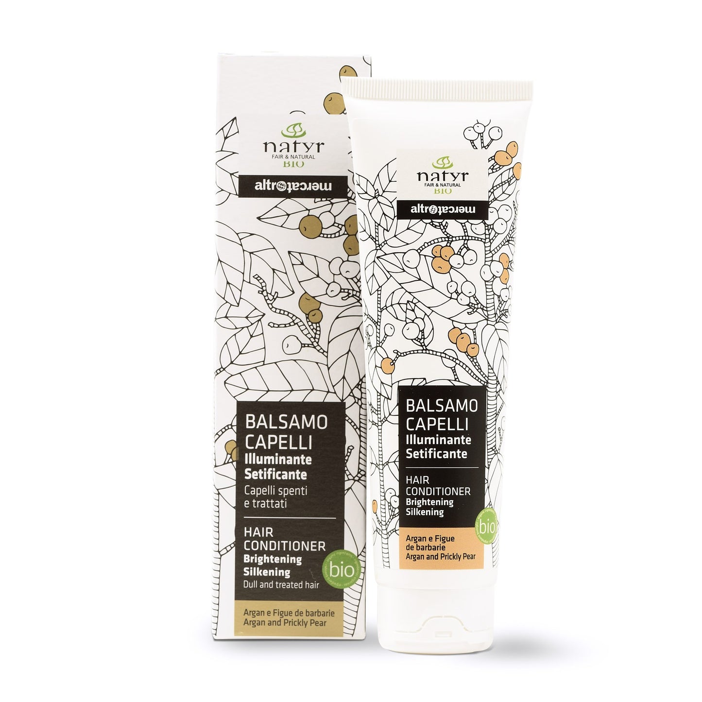 balsamo capelli trattati e spenti argan e ficod'india bio natyr altromercato