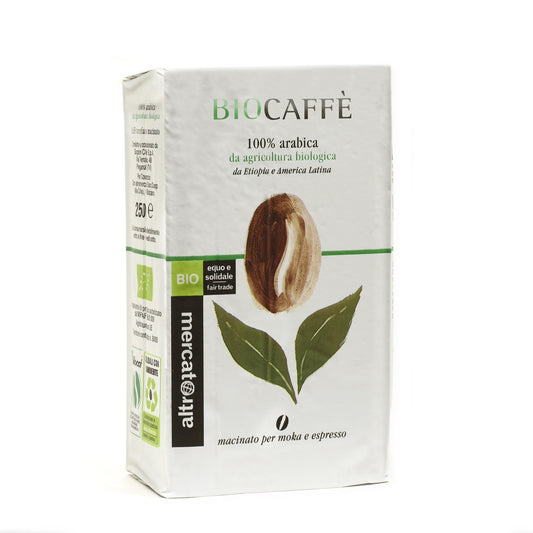 caffè biologico miscela di monorigine etiopia e america latina ad alta digeribilità altromercato