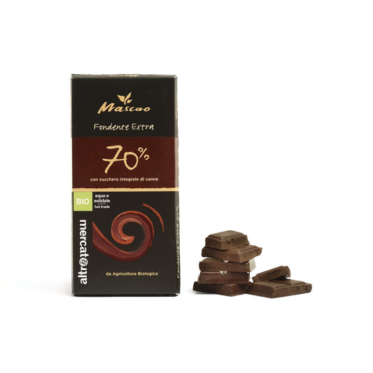 CIOCCOLATO MASCAO-FONDENTE EXTRA 70% - BIO- 100 g_ALTROMERCATO
