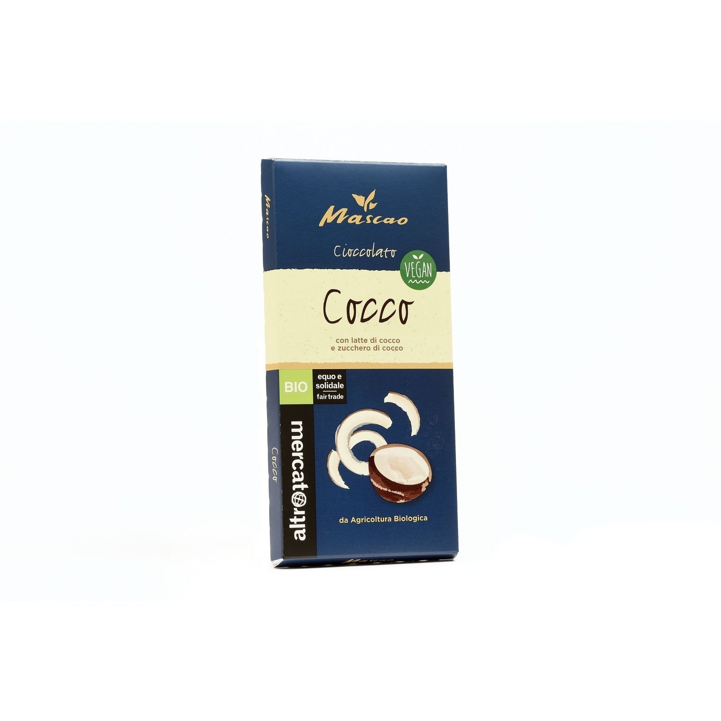 MASCAO FONDENTE AL LATTE DI COCCO-BIO-80g-ALTROMERCATO