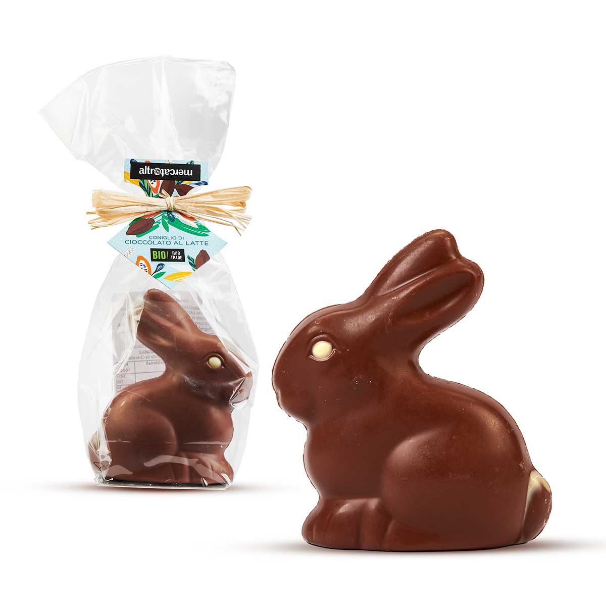 Coniglio di cioccolato al latte commercio equo Altromercato