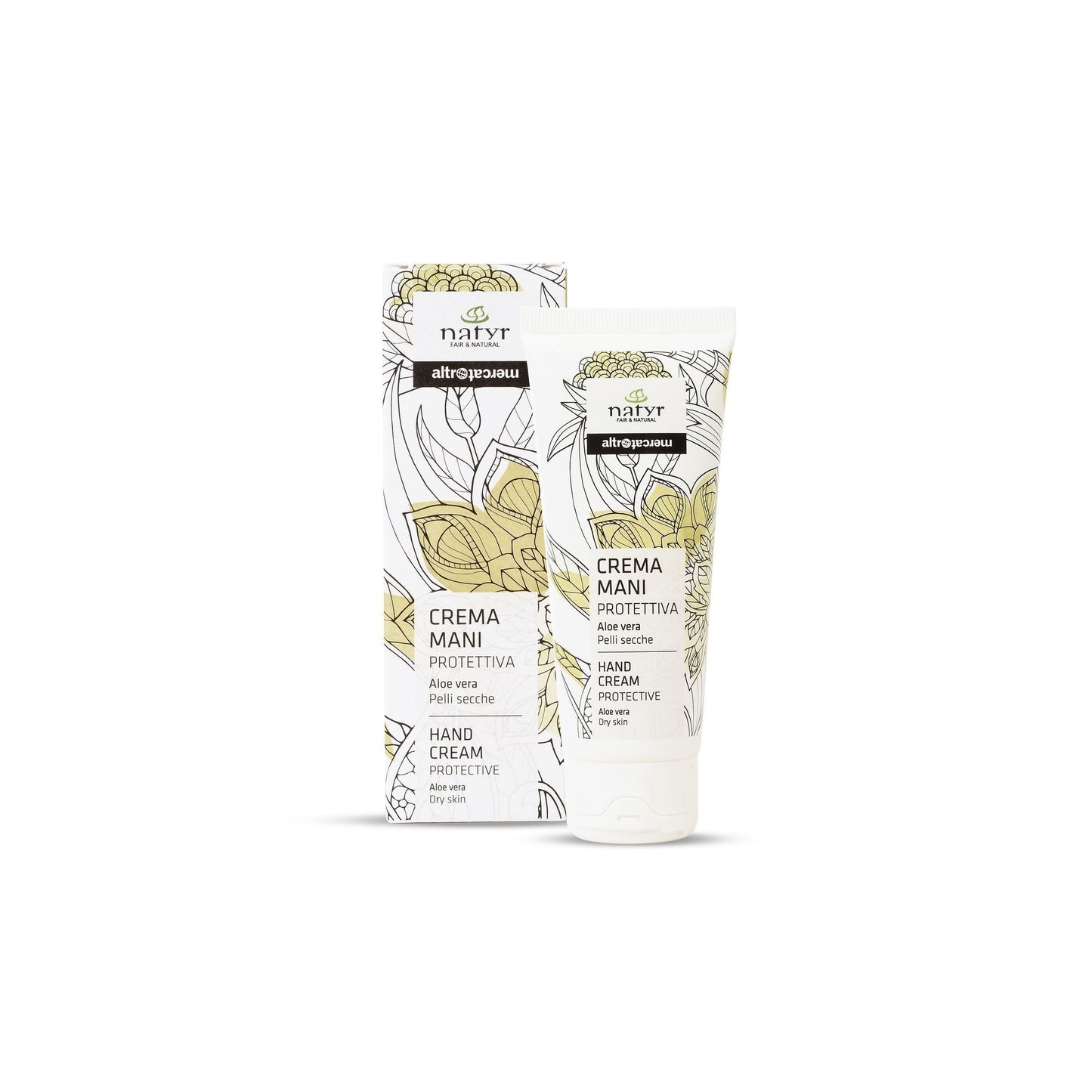 crema mani aloe vera soffice emoliente delicata leggera naturale camomilla natyr altromercato