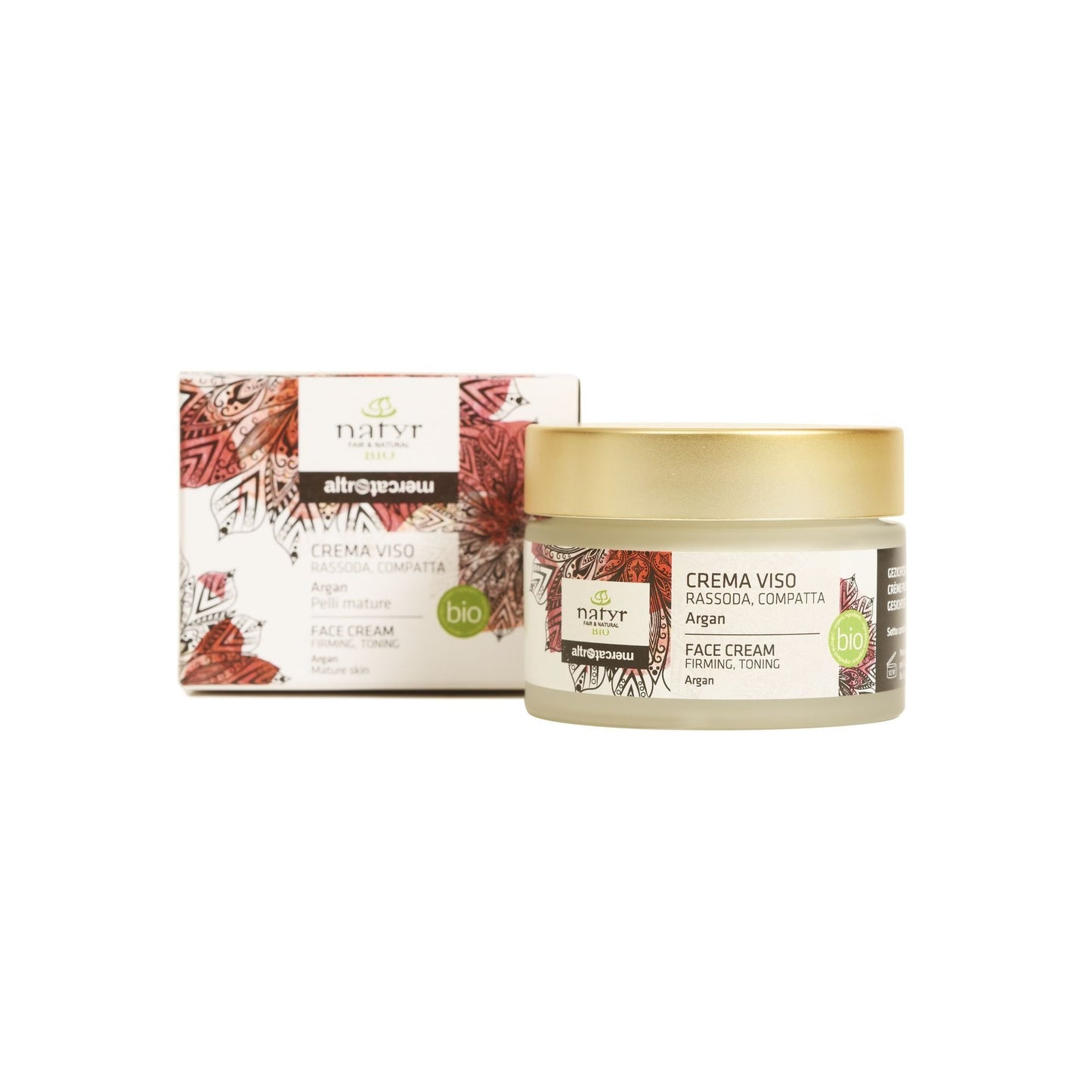crema viso argan rassodante antirughe compatta nutriente idratante biologica natyr altromrcato