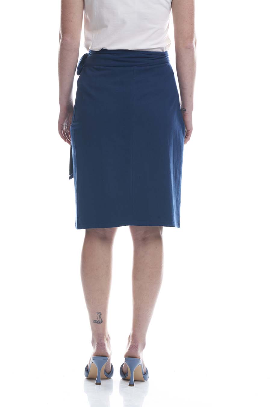 gonna blu cotone bio