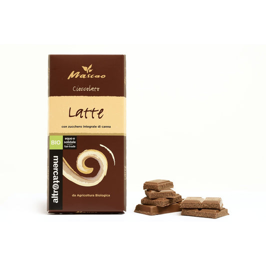 tavoletta di cioccolato al latte mascao biologica altromercato