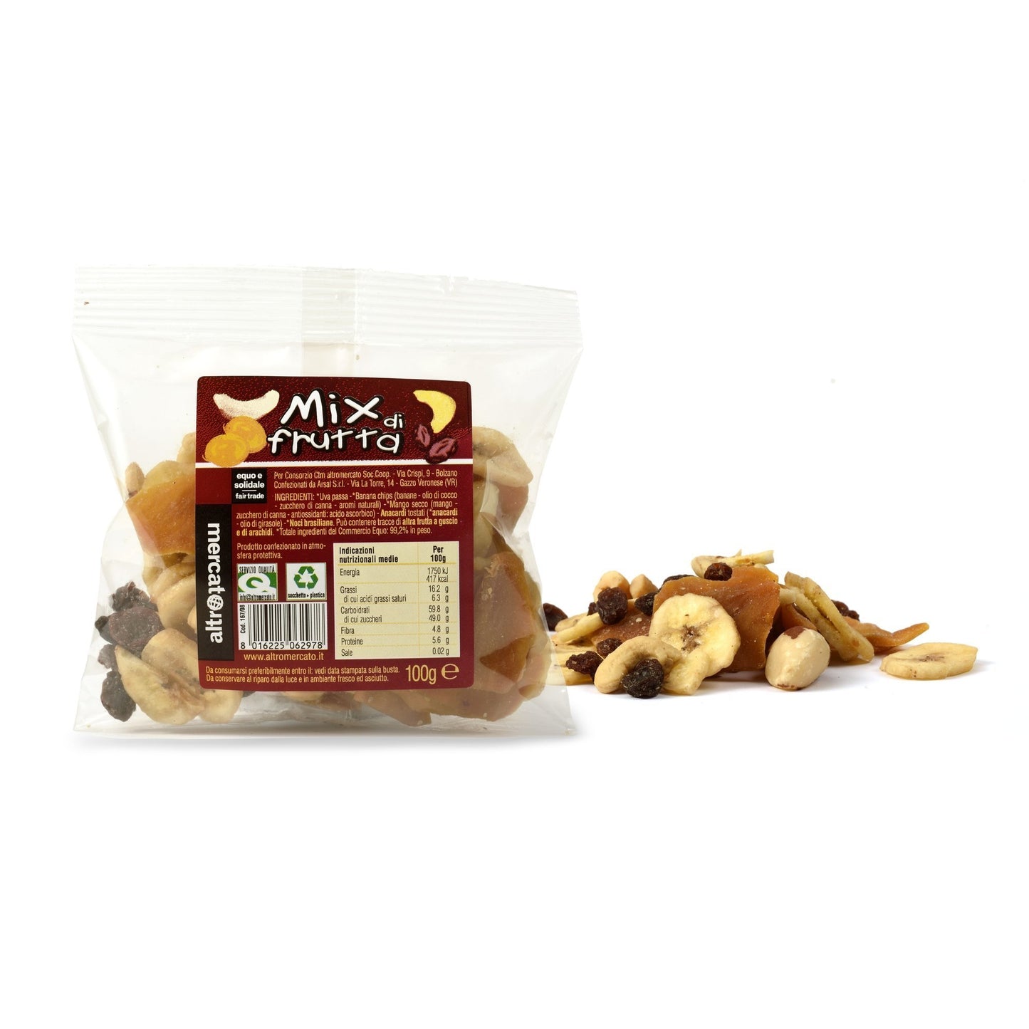 MIX DI FRUTTA SECCA ASSORTITA | COD. 00000167 | 100 g