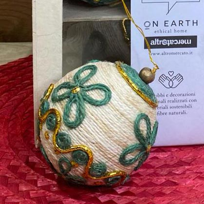sfera in juta e carta