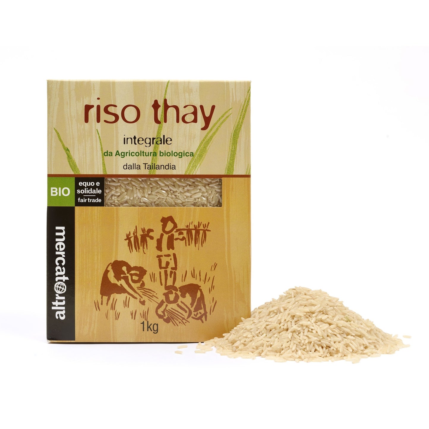 RISO INTEGRALE THAY TAILANDIA - BIO- 1 KG - ALTROMERCATO
