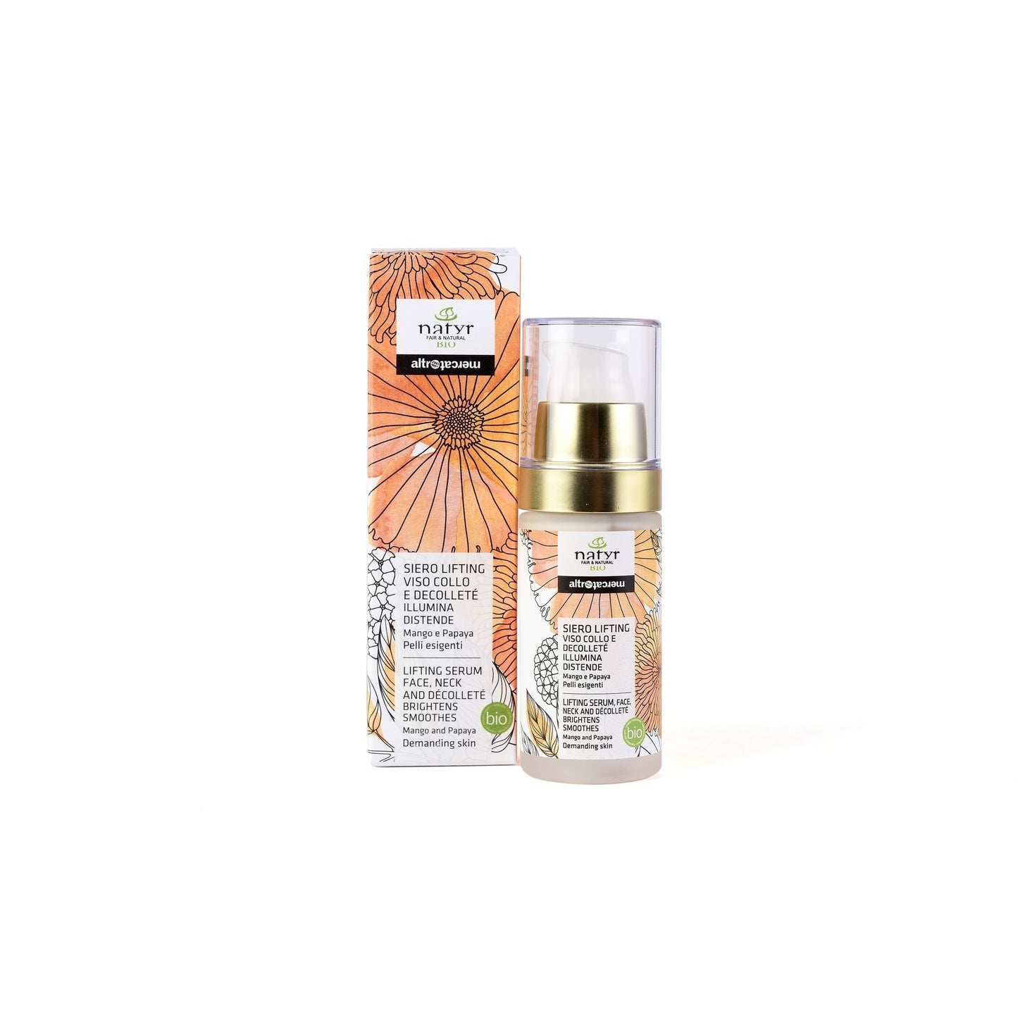 siero-lifting-illuminante-viso-decoltè-mango-papaja-acidoialuronico-naturale-bio-natyr-altromercato