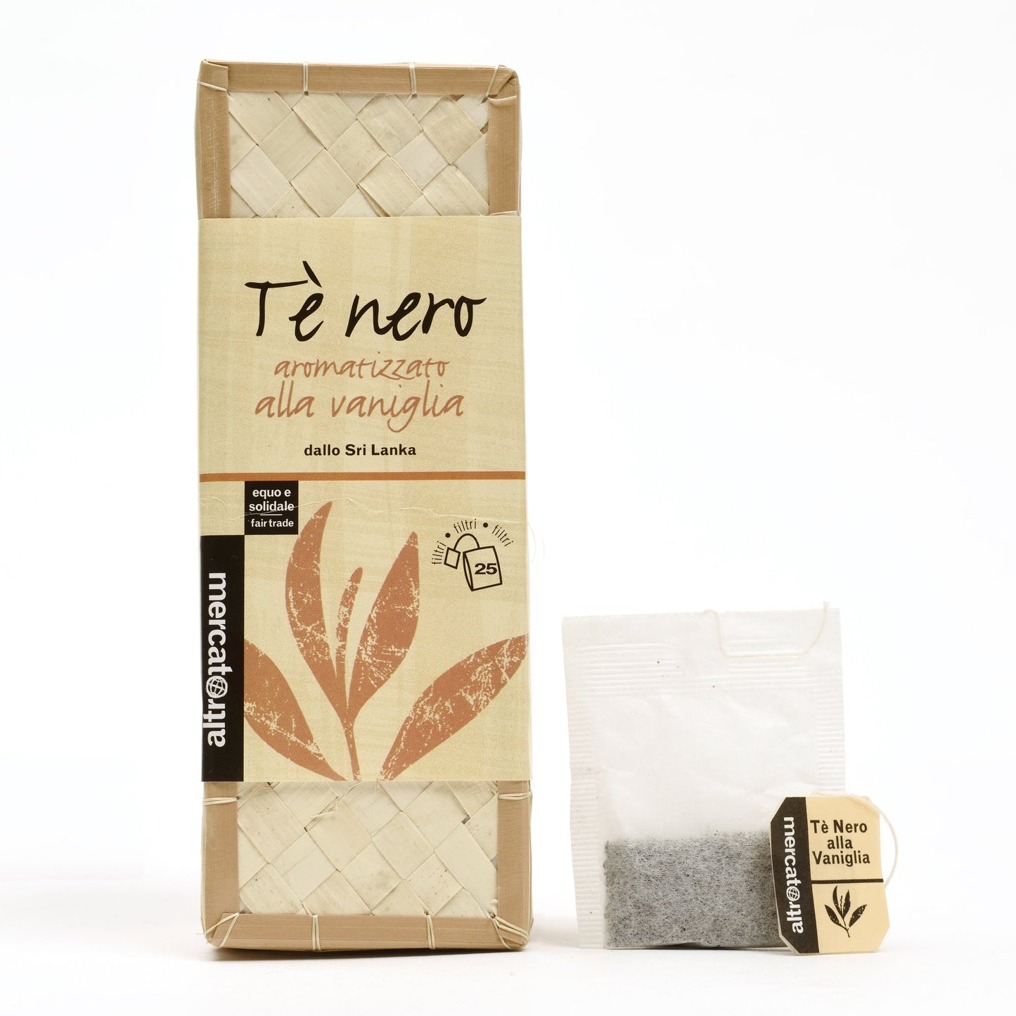 TÈ NERO ALLA VANIGLIA CESTINO IN FILTRI SRI LANKA | COD. 00000809 | 25 filtri - 50 g