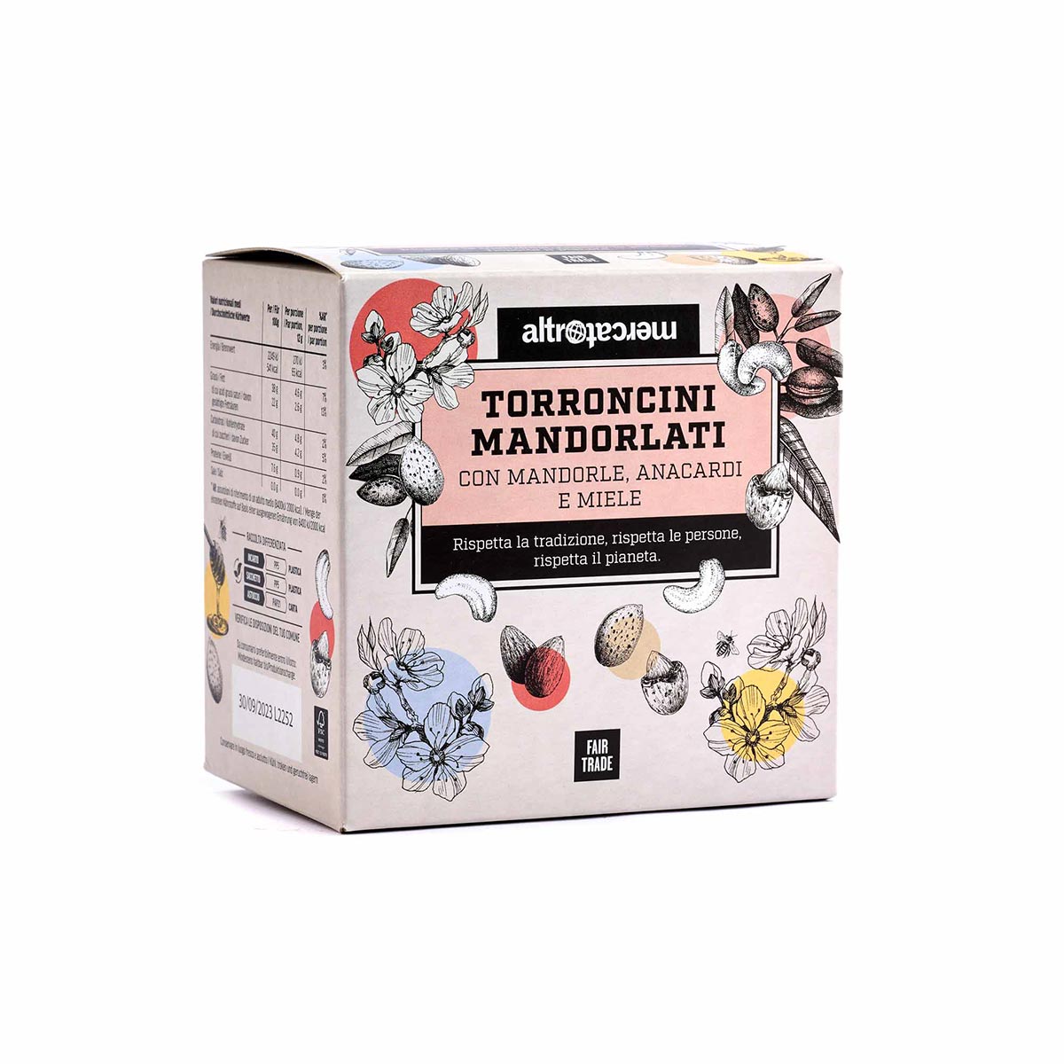 torroncini mandorlati con mandorle e anacardi