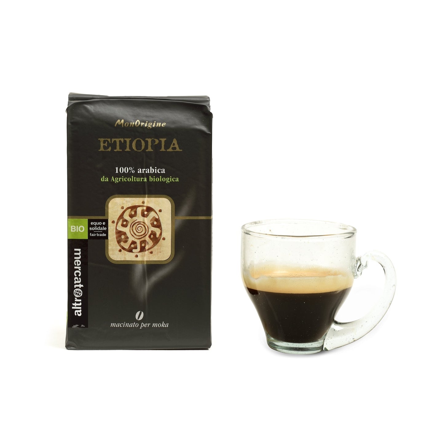 Caffè Monorigine 100% arabica e biologica, nasce sugli altipiani etiopi da agricoltura sostenibile.Varietà tra le più rinomate produce un aroma intenso e un sapore con sentore fruttato