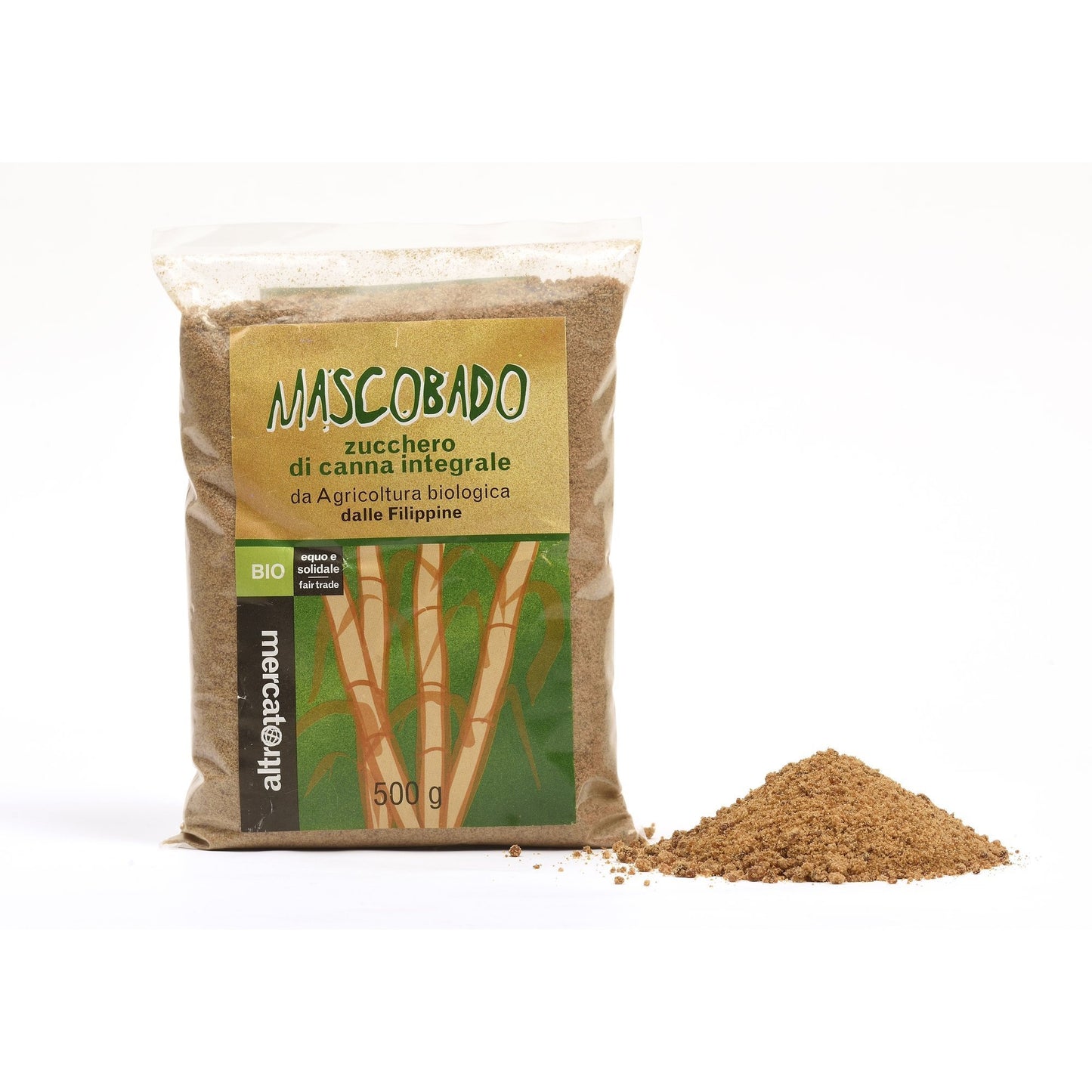 Lo zucchero integrale di canna Mascobado è prodotto secondo un'antica tecnica artigianale , per evaporazione. Mantiene tutte le qualità nutrizionali.Il suo sapore ha un sentore di liquirizia.Zucchero di grande qualità